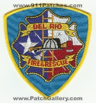 Del Rio Fire & Rescue
Thanks to PaulsFirePatches.com for this scan.
Keywords: texas