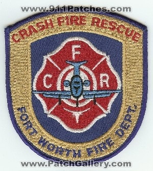 Fort Worth Fire Dept Crash Rescue
Thanks to PaulsFirePatches.com for this scan.
Keywords: texas ft department cfr arff aircraft