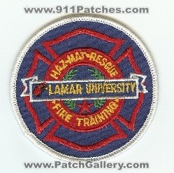 Lamar University Fire Training Haz Mat Rescue
Thanks to PaulsFirePatches.com for this scan.
Keywords: texas hazmat