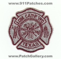 Lone Camp VFD
Thanks to PaulsFirePatches.com for this scan.
Keywords: texas volunteer fire department