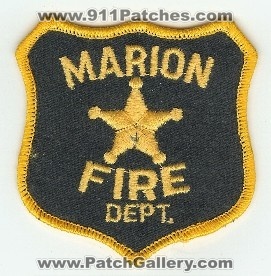 Marion Fire Dept
Thanks to PaulsFirePatches.com for this scan.
Keywords: texas department