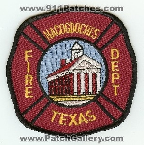 Nacogdoches Fire Dept
Thanks to PaulsFirePatches.com for this scan.
Keywords: texas department