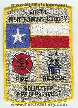 North Montomery County Volunteer Fire Department
Thanks to PaulsFirePatches.com for this scan.
Keywords: texas rescue