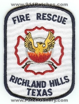Richland Hills Fire Rescue
Thanks to PaulsFirePatches.com for this scan.
Keywords: texas