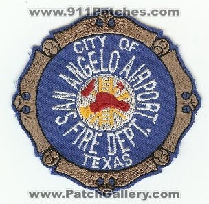 San Angelo Airport Fire Dept
Thanks to PaulsFirePatches.com for this scan.
Keywords: texas department city of mathis field