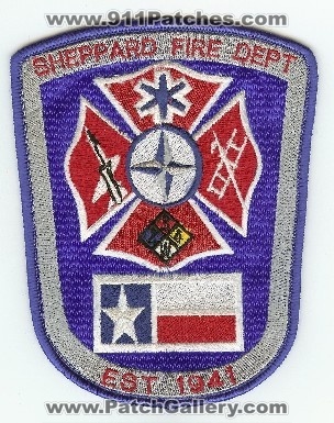 Sheppard Fire Dept
Thanks to PaulsFirePatches.com for this scan.
Keywords: texas department afb air force base usaf