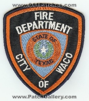 Waco Fire Department
Thanks to PaulsFirePatches.com for this scan.
Keywords: texas city of