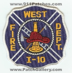 West I-10 Fire Dept
Thanks to PaulsFirePatches.com for this scan.
Keywords: texas department