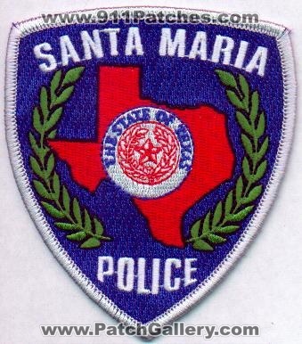 Santa Maria Police
Thanks to EmblemAndPatchSales.com for this scan.
Keywords: texas