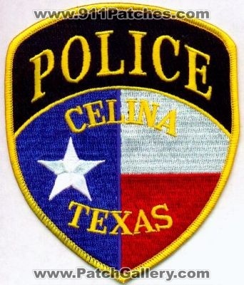 Celina Police
Thanks to EmblemAndPatchSales.com for this scan.
Keywords: texas