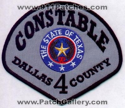 Dallas County Constable 4
Thanks to EmblemAndPatchSales.com for this scan.
Keywords: texas