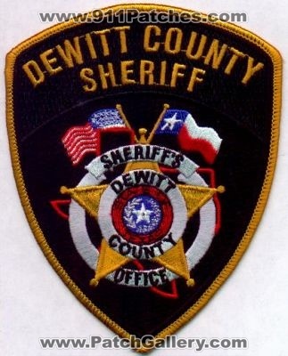Dewitt County Sheriff's Office
Thanks to EmblemAndPatchSales.com for this scan.
Keywords: texas sheriffs