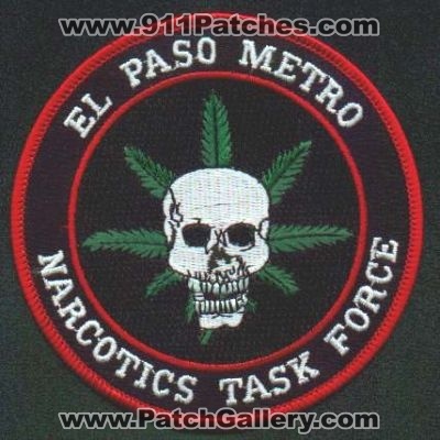El Paso Metro Narcotics Task Force
Thanks to EmblemAndPatchSales.com for this scan.
Keywords: texas