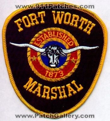 Fort Worth Marshal
Thanks to EmblemAndPatchSales.com for this scan.
Keywords: texas ft