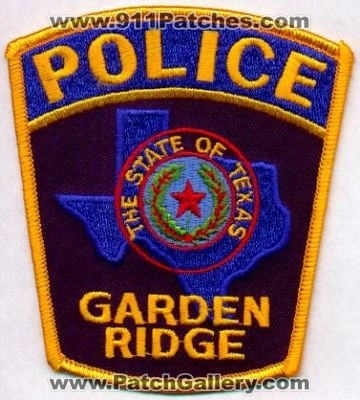 Garden Ridge Police
Thanks to EmblemAndPatchSales.com for this scan.
Keywords: texas