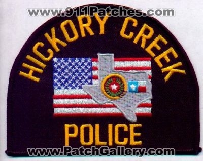 Hickory Creek Police
Thanks to EmblemAndPatchSales.com for this scan.
Keywords: texas