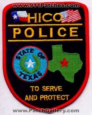 Hico Police
Thanks to EmblemAndPatchSales.com for this scan.
Keywords: texas