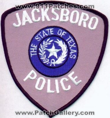Jacksboro Police
Thanks to EmblemAndPatchSales.com for this scan.
Keywords: texas