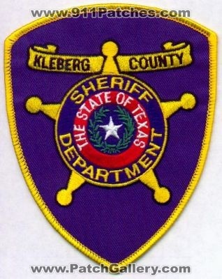 Kleberg County Sheriff Department
Thanks to EmblemAndPatchSales.com for this scan.
Keywords: texas
