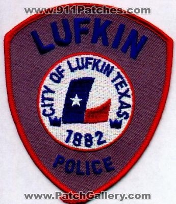 Lufkin Police
Thanks to EmblemAndPatchSales.com for this scan.
Keywords: texas city of