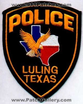 Luling Police
Thanks to EmblemAndPatchSales.com for this scan.
Keywords: texas