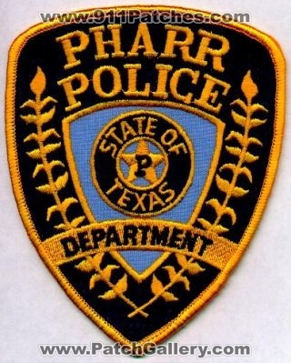 Pharr Police Department
Thanks to EmblemAndPatchSales.com for this scan.
Keywords: texas