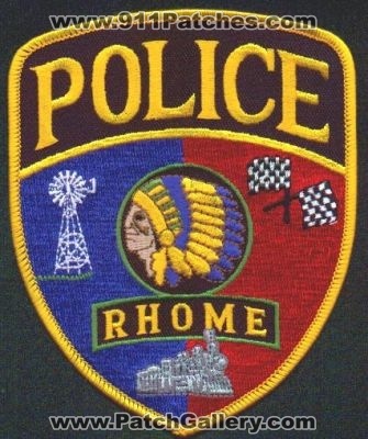 Rhome Police
Thanks to EmblemAndPatchSales.com for this scan.
Keywords: texas