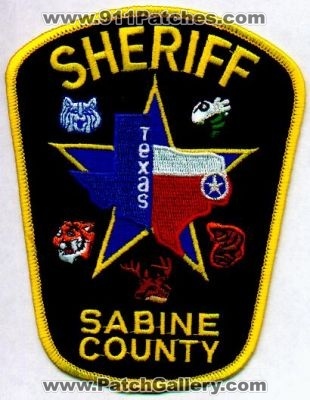 Sabine County Sheriff
Thanks to EmblemAndPatchSales.com for this scan.
Keywords: texas