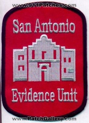 San Antonio Police Evidence Unit
Thanks to EmblemAndPatchSales.com for this scan.
Keywords: texas