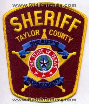 Taylor County Sheriff's Department
Thanks to EmblemAndPatchSales.com for this scan.
Keywords: texas sheriffs