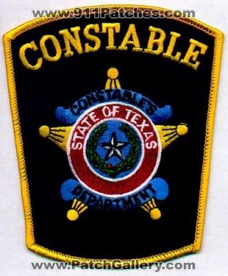 Texas Constable's Department
Thanks to EmblemAndPatchSales.com for this scan.
Keywords: constables