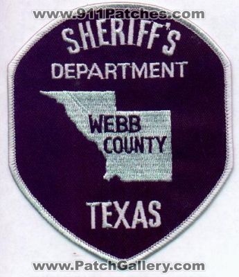 Webb County Sheriff's Department
Thanks to EmblemAndPatchSales.com for this scan.
Keywords: texas sheriffs