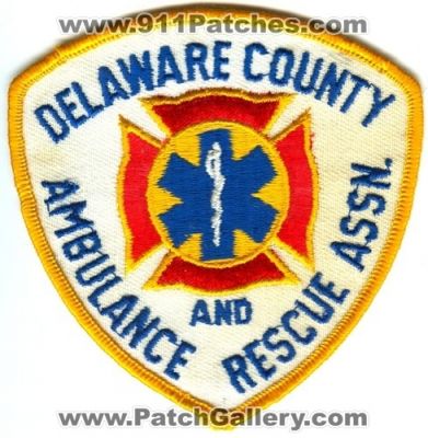 Delaware County Fire Department and Ambulance Rescue Association Patch (New York)
Scan By: PatchGallery.com
Keywords: co. dept. assn. ems