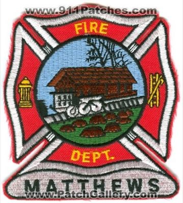 Matthews Fire Department (North Carolina)
Scan By: PatchGallery.com
Keywords: dept.