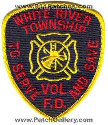 White River Township Volunteer Fire Department Patch (Indiana)
Scan By: PatchGallery.com
Keywords: twp. vol. f.d. fd to serve and save