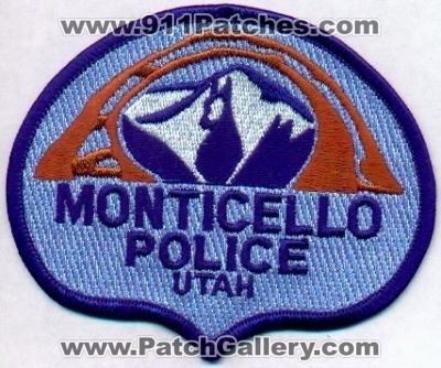 Monticello Police
Thanks to EmblemAndPatchSales.com for this scan.
Keywords: utah