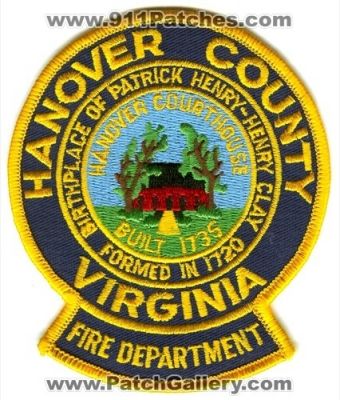 Hanover County Fire Department (Virginia)
Scan By: PatchGallery.com
