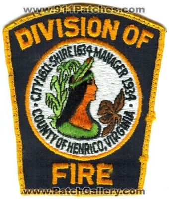 Henrico Division of Fire (Virginia)
Scan By: PatchGallery.com
Keywords: county of