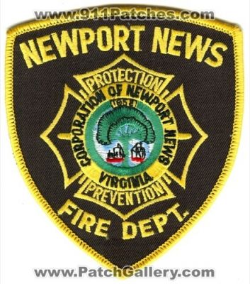 Newport News Fire Department Patch (Virginia)
Scan By: PatchGallery.com
Keywords: dept. corporation of protection prevention