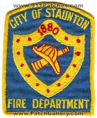 Staunton Fire Department (Virginia)
Scan By: PatchGallery.com
Keywords: city of