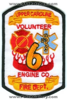 Upper Caroline Volunteer Fire Department Engine Company 6 Patch (Virginia)
Scan By: PatchGallery.com
Keywords: vol. dept. co. station