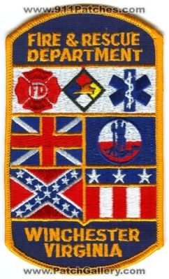 Winchester Fire and Rescue Department Patch (Virginia)
Scan By: PatchGallery.com
Keywords: & dept. fd