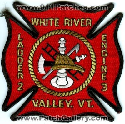 White River Valley Fire Department Engine 3 Ladder 2 Valley Patch (Vermont)
Scan By: PatchGallery.com
Keywords: dept. company co. station vt.