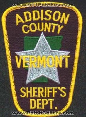 Addison County Sheriff's Dept
Thanks to EmblemAndPatchSales.com for this scan.
Keywords: vermont sheriffs department