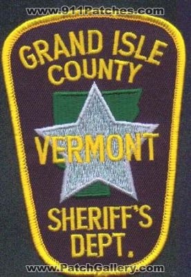 Grand Isle County Sheriff's Dept
Thanks to EmblemAndPatchSales.com for this scan.
Keywords: vermont sheriffs department