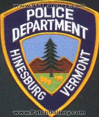 Hinesburg Police Department
Thanks to EmblemAndPatchSales.com for this scan.
Keywords: vermont