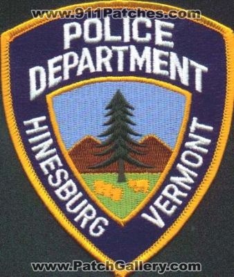 Hinesburg Police Department
Thanks to EmblemAndPatchSales.com for this scan.
Keywords: vermont