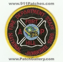 Fort AP Hill Fire Department Staff National Jamboree 1989
Thanks to PaulsFirePatches.com for this scan.
Keywords: virginia ft us army