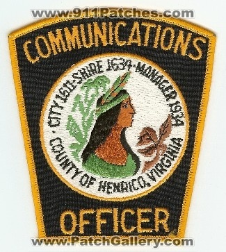 Henrico County Communications Officer
Thanks to PaulsFirePatches.com for this scan.
Keywords: virginia