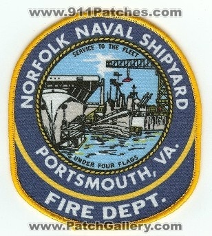 Norfolk Naval Shipyard Fire Dept
Thanks to PaulsFirePatches.com for this scan.
Keywords: virginia department portsmouth